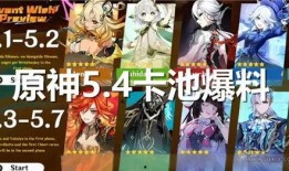 原神官方卡池爆料最新,新角色与限定武器即将登场！